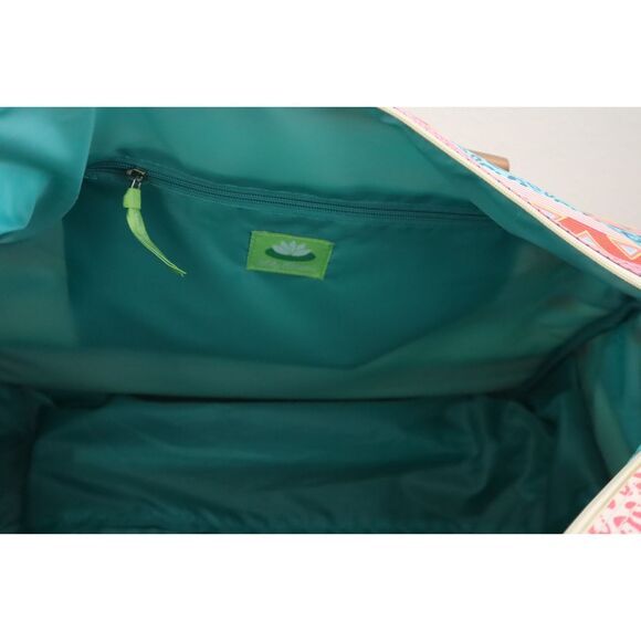 Lily Bloom M3965-80-WC Orange Multi On The Prowl 20" Rolling Duffle Bag - Picture 11 of 14